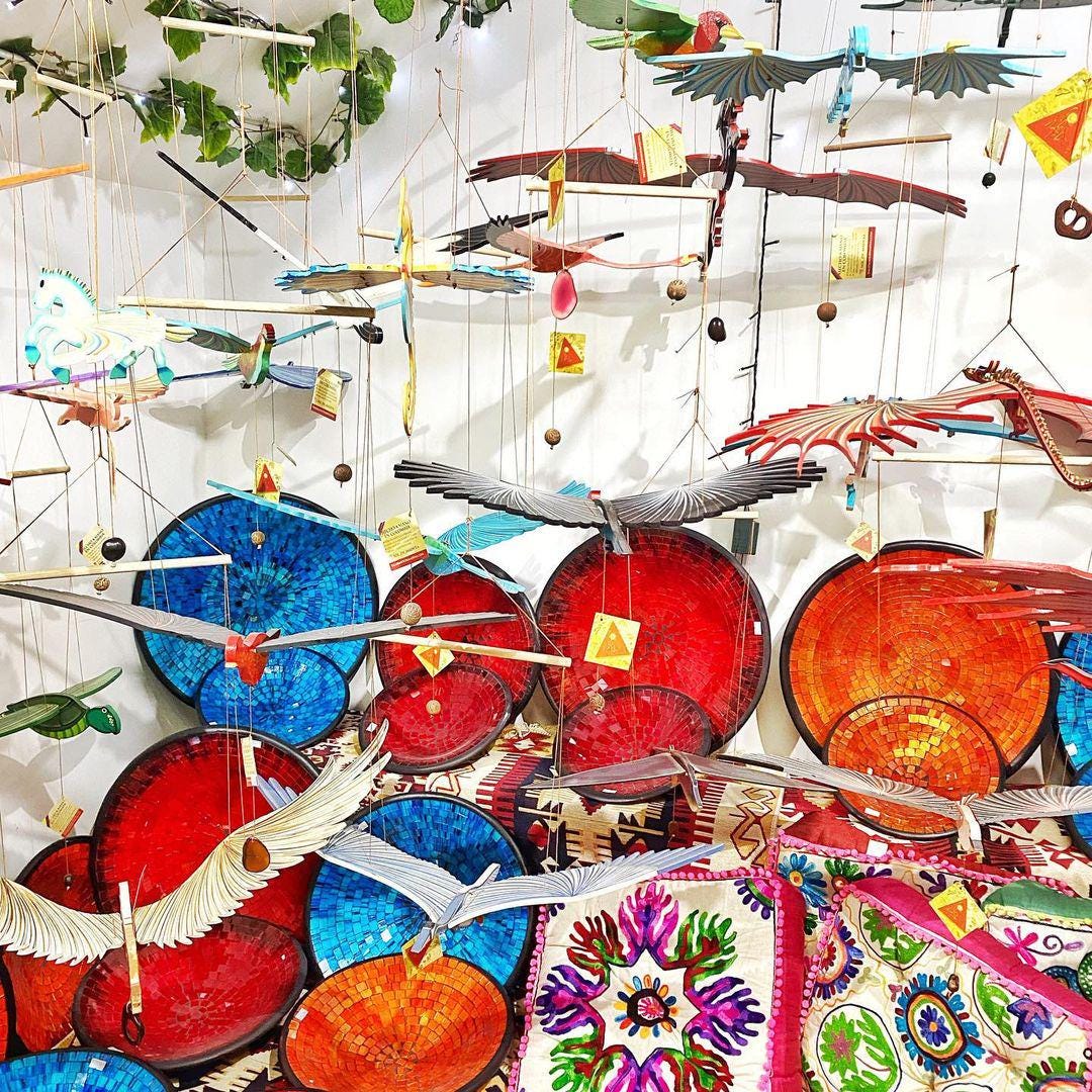 Blue Jay Flying Mobile