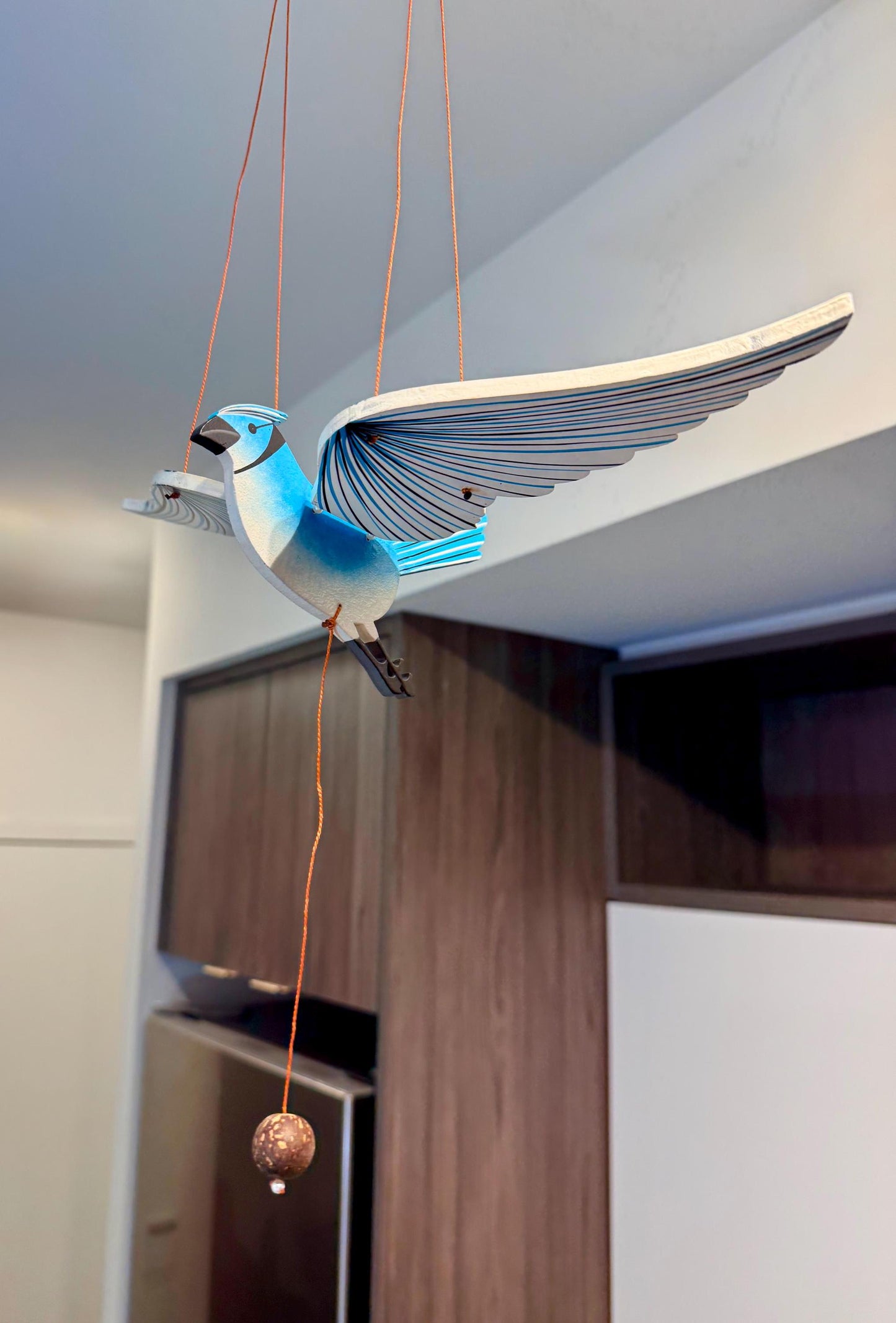 Blue Jay Flying Mobile