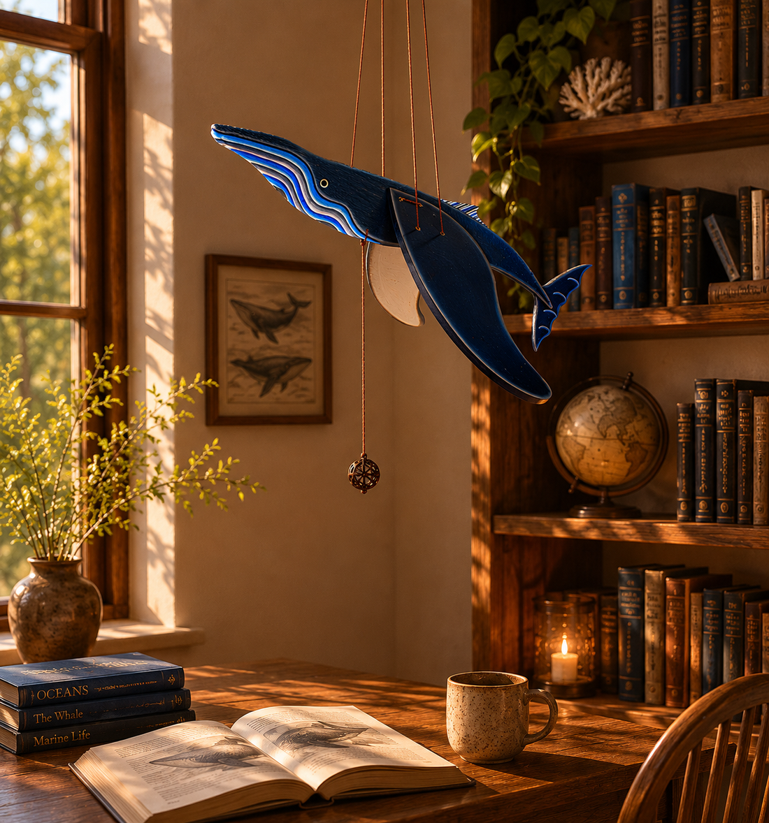 Blue Whale Flying Mobile