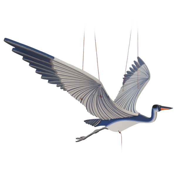 Blue Heron Flying Mobile