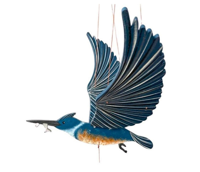 Belted Kingfisher Flying Mobile