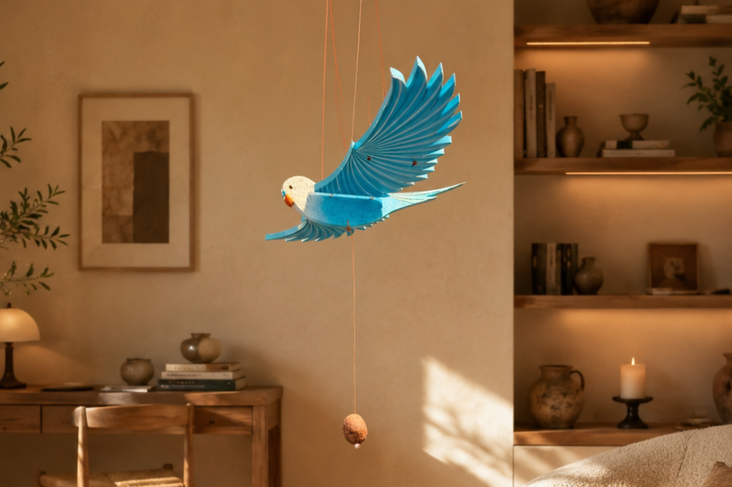 Parakeet Flying Mobile