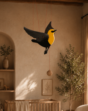 Saffron Yellow Flying Mobile